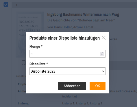 Buchhandelsgemeinschaft Dispoliste-Titel-hinzufuegen-2