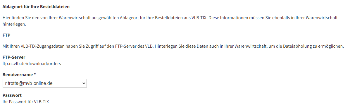 Warenwirtschaft FTP-Server