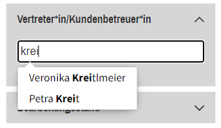 Filter Ansprechpartner