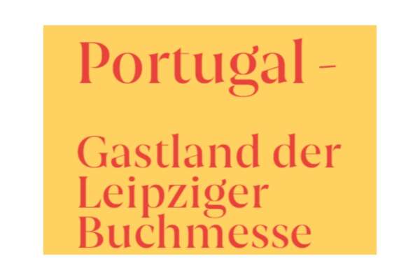 Grafik mit dem Text "Portugal - Gastland der Leipziger Buchmesse".