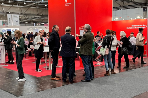 Der Stand des Zentrum Börsenverein auf der Leipziger Buchmesse.